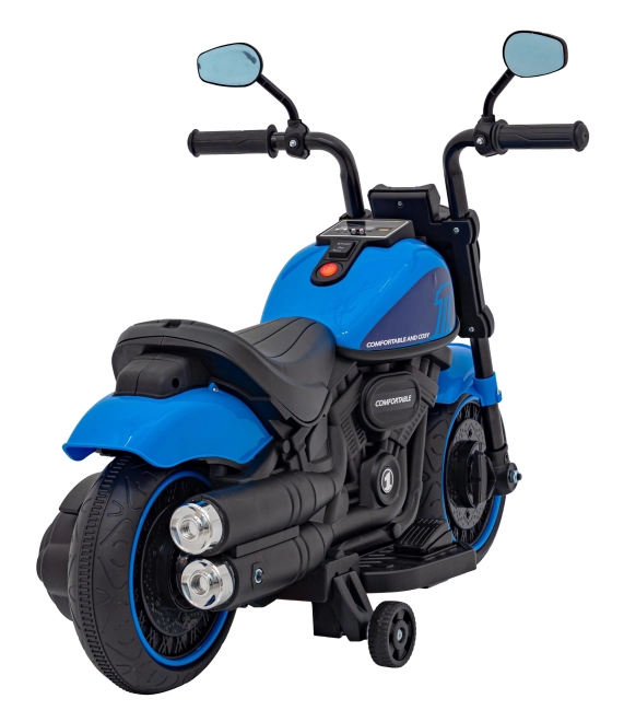 Motocikel Chopper FASTER – Modrý