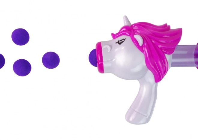 Pistole s měkkým míčem Unicorn Blue
