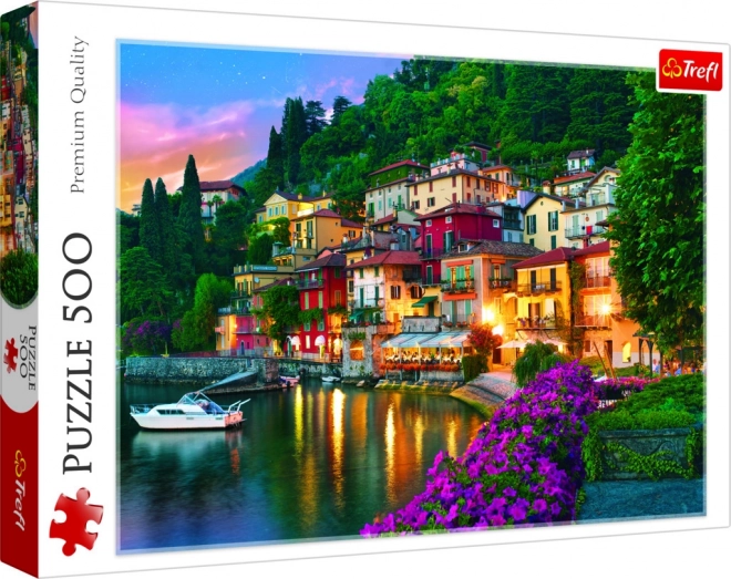 Puzzle 500 kusů Jezero Como, Itálie