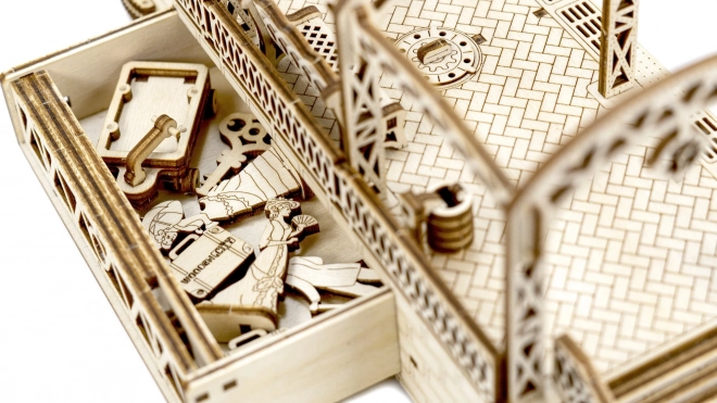 WOODEN CITY 3D puzzle Železniční stanice 175 dílů