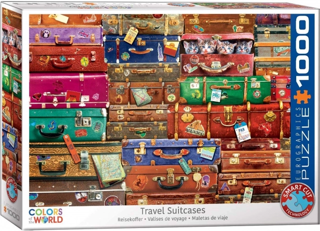 EUROGRAPHICS Puzzle Cestovní kufry 1000 dílků
