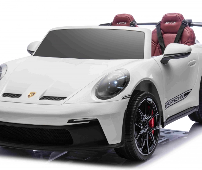 Dětské elektrické autíčko PORSCHE 911 GT3 s tabletem mp4 – Bílé