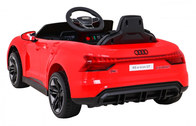Audi RS E-Tron GT dětské elektrické auto s ovladačem a pohonem 4x4 – Červená