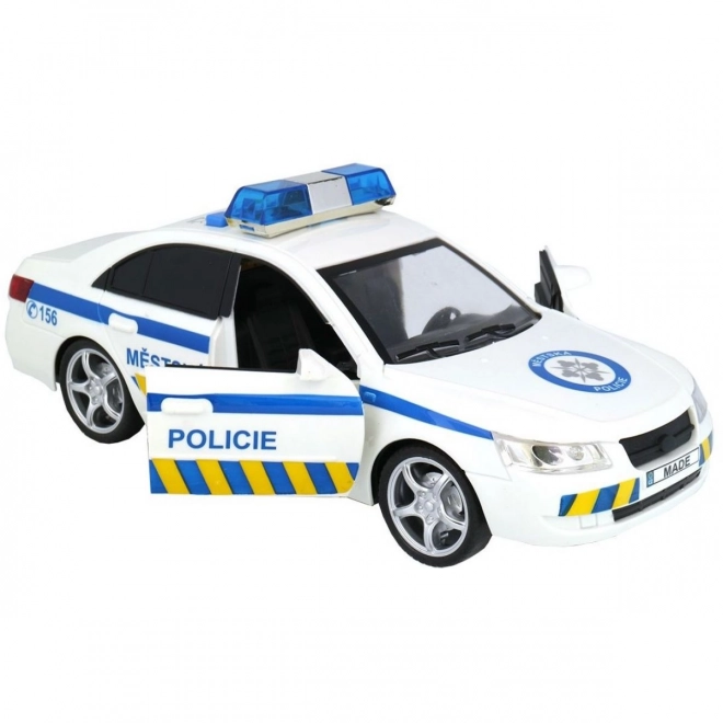 Auto městské policie s hlasem