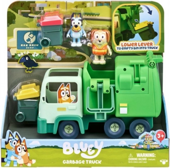 Popelářské auto BLUEY s 2 figurkami