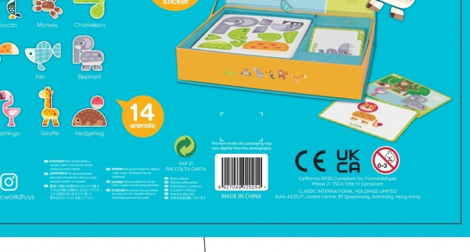 Klasické magnetické zvířecí puzzle