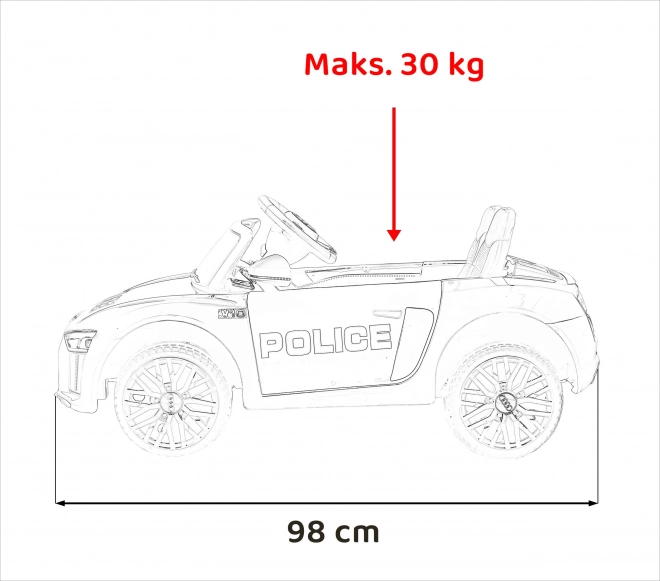 Audi R8 Policejní vozidlo
