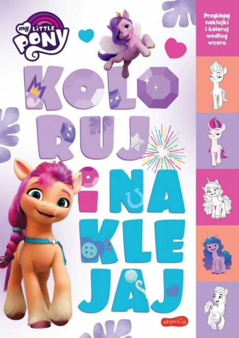 Omalovánky My Little Pony. Barva a nálepka. Filmové vydání