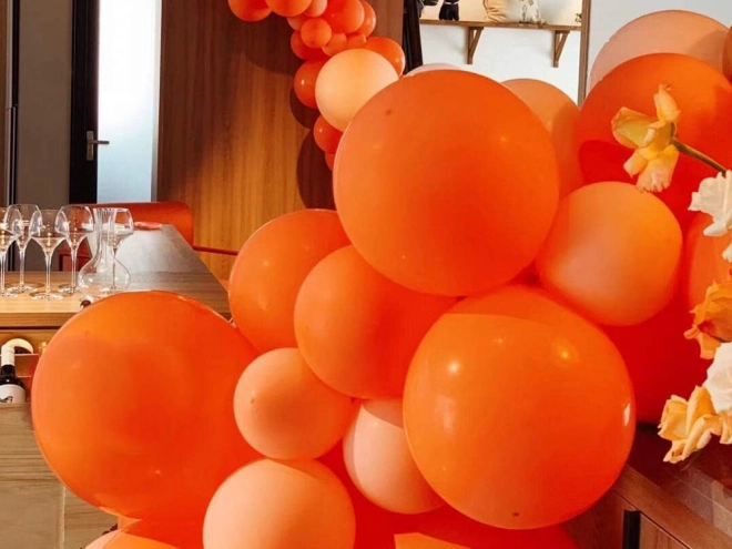 Halloweenské balónky černé a oranžové 20 ks