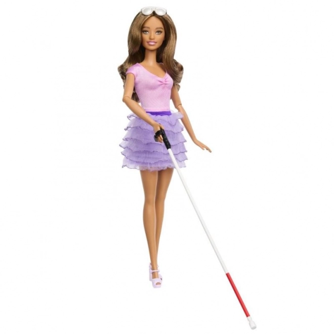 Barbie Modelka - fialová sukně s volánky HRH17