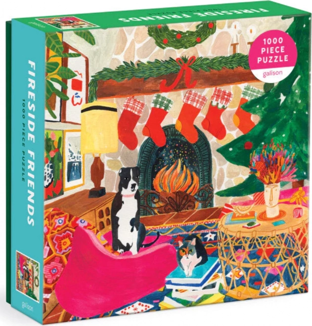Puzzle Přátelé u Krbu 1000 Dílů