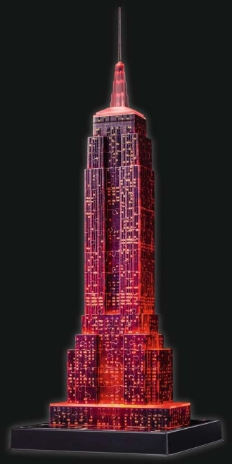 RAVENSBURGER Svítící 3D puzzle Noční edice Empire State Building 216 dílků