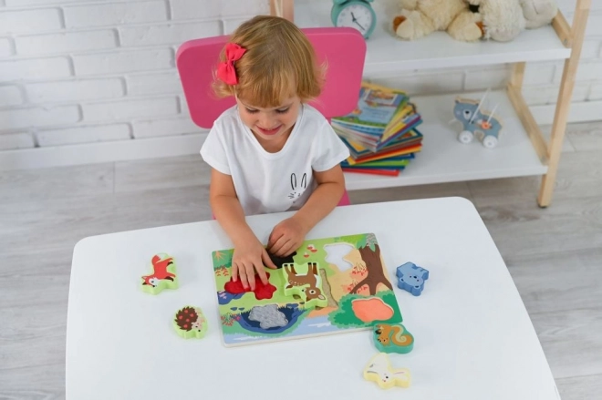 3D hmatové puzzle Zvířata na farmě