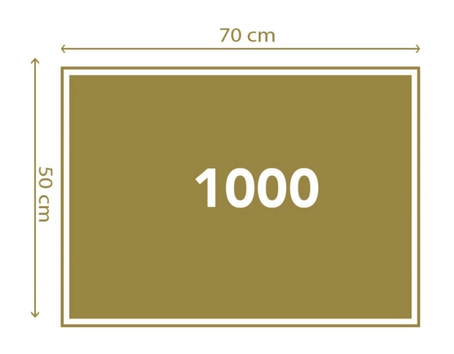 Puzzle 1000 dílků západ slunce v Římě