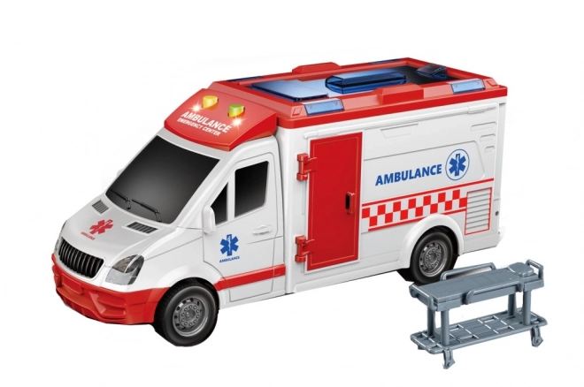 Záchranářské auto 1:16 s realistickými efekty