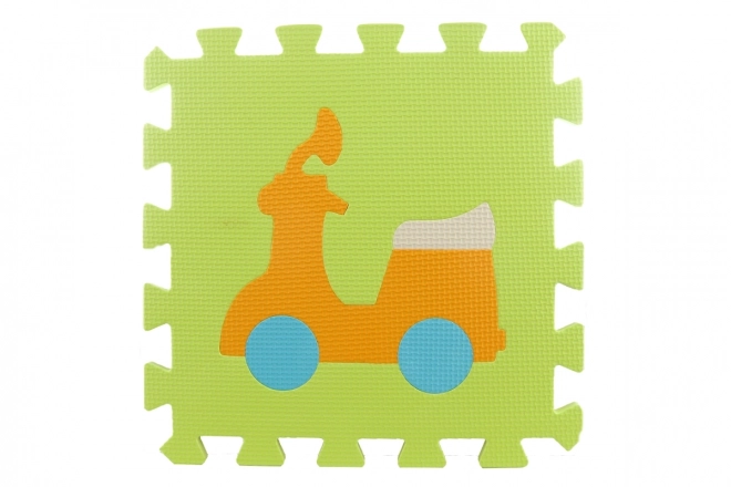 Pěnové puzzle 9 ks dopravní prostředky
