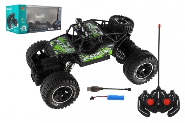 Auto RC Terénní s efektem páry zelené