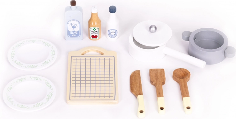 12 dřevěných doplňků v balení