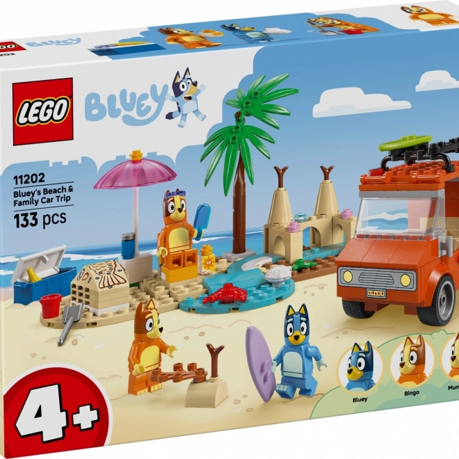 Stavebnice LEGO Bluey rodinný výlet autem na pláž