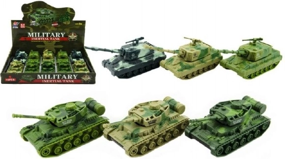 Plastový tank 11 cm na setrvačník – 3 barvy, box 10 ks