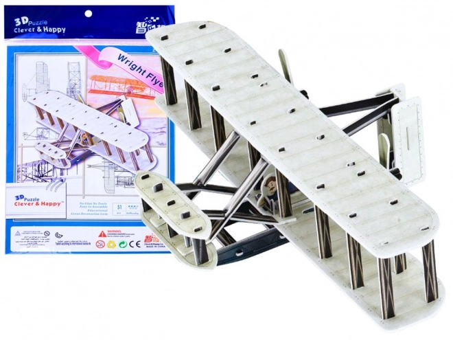 3D puzzle Letadlo bratří Wrightů 51 dílkůZA2905