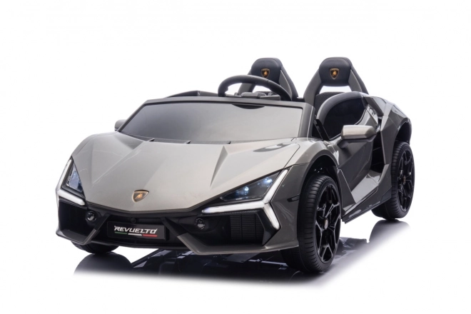 Elektrické auto Lamborghini Revuelto XL šedé