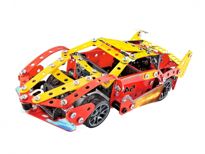 Kovová stavebnice závodní auto