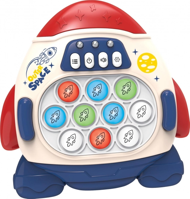 Elektronická antistresová hra Pop It Raketka červená
