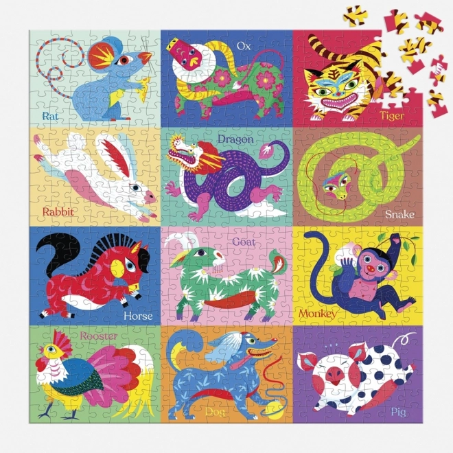 Puzzle Čínský Zvěrokruh 500 Dílů