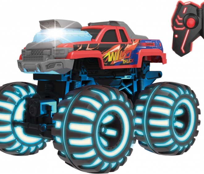 Auto Wild Truck RC se svítícími koly 26,5 cm