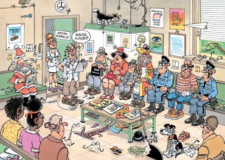 JUMBO Puzzle Jana van Haasterena: Podívej se na to z druhé strany - 500 dílků