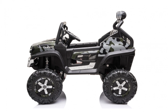 Dětské elektrické auto Unimog S v maskáčové barvě