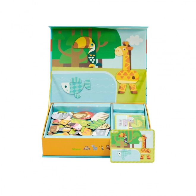 Klasické magnetické zvířecí puzzle