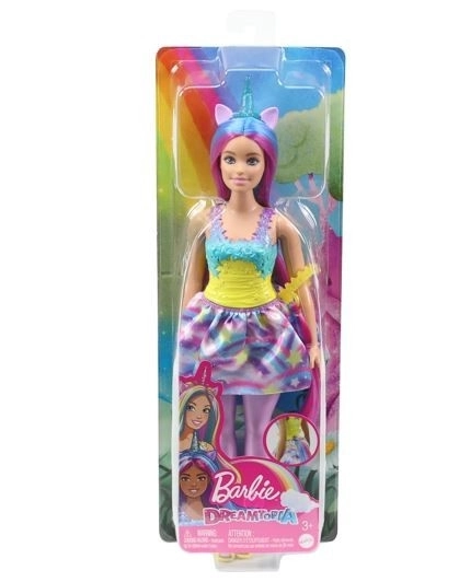 Panenka Barbie Dreamtopia s modrým a fialovým jednorožcem