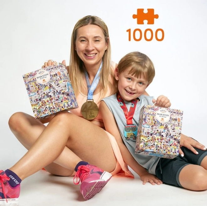 Puzzle Puzzlove Marathon 42.195 km 1000 prvků
