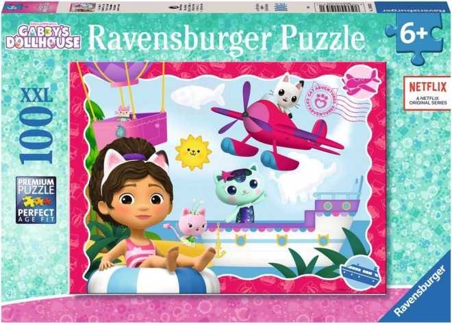 Ravensburger puzzle Gábinin kouzelný domek XXL 100 dílků