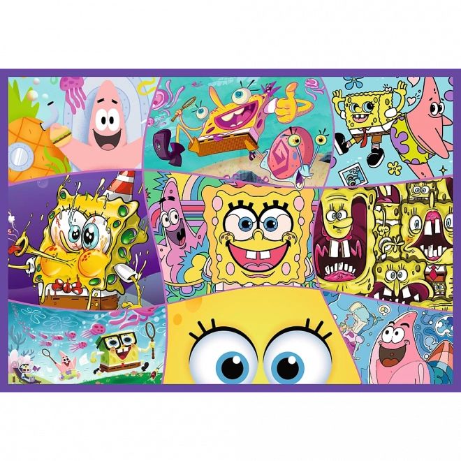 Puzzle 4x250 Šílený svět Sponge Boba