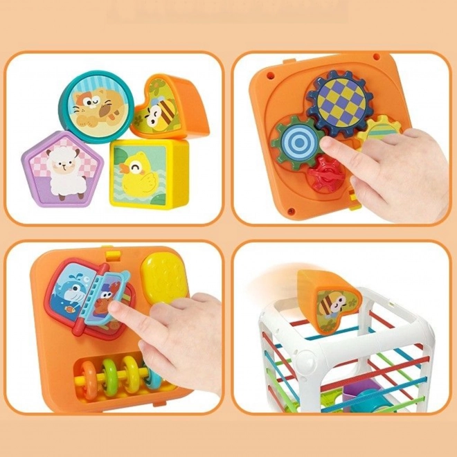 Edukační kostka Woopie Sorter 4v1 tvary 18m+