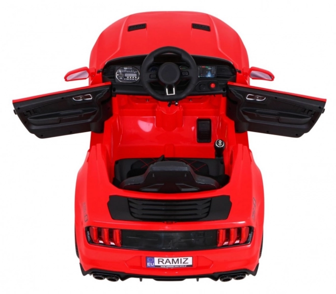 Červené dětské auto GT Sport na baterii s dálkovým ovládáním a MP3