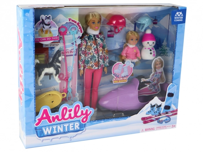 Lalka Anlily Zimní Sporty