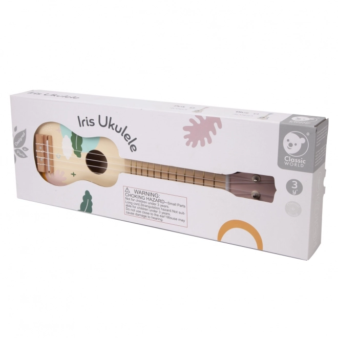 Klasické svět dřevěné ukulele pro děti růžové