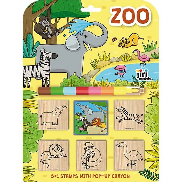 Razítka ZOO Set s Voskovkou