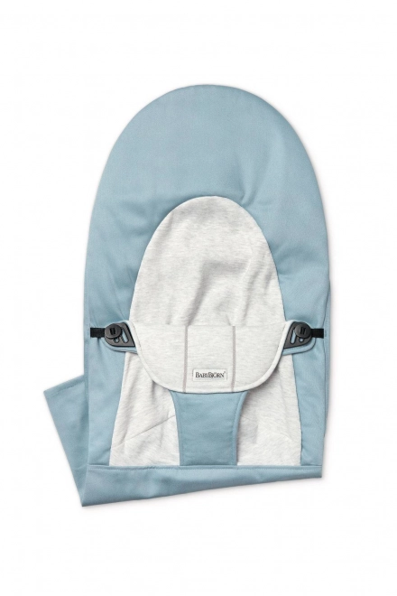 BABYBJORN - Potah na lehátko Balance Soft, modrá/šedá, bavlna/žerzej