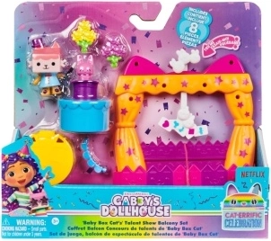 kocí domeček gabi: balkónek baby box cat – talent show set