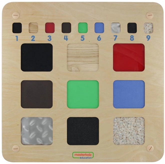 Masterkidz tabule pro rozpoznávání materiálů smyslem doteku