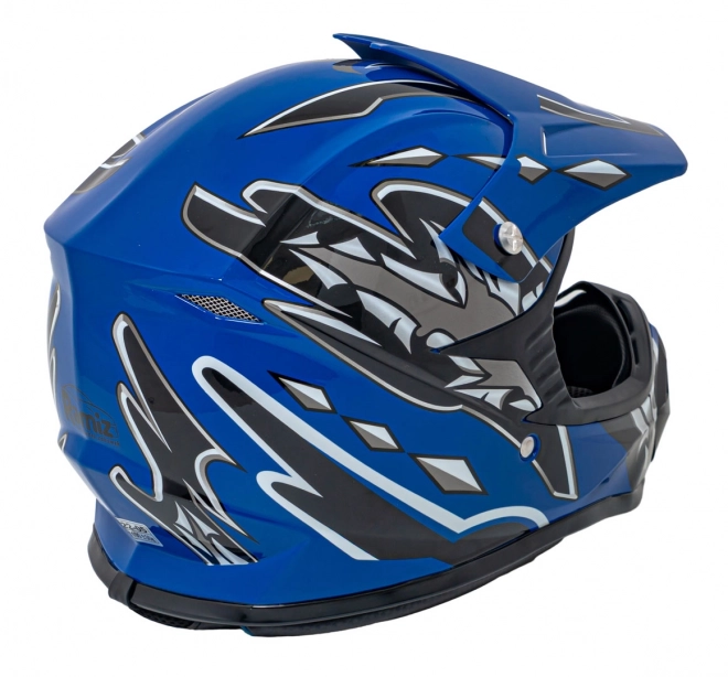 Motocyklová helma Enduro modrá