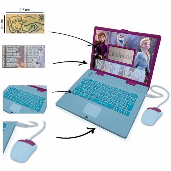 Vzdělávací notebook Disney Frozen dvojjazyčné aktivity PL/ ENG 124