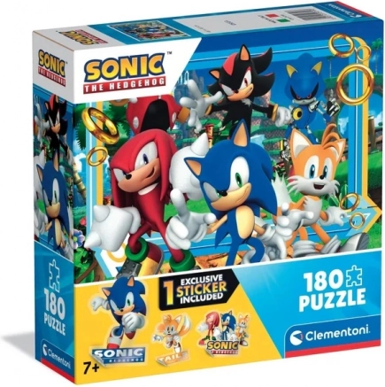Puzzle CLEMENTONI Sonic ježek 180 dílků