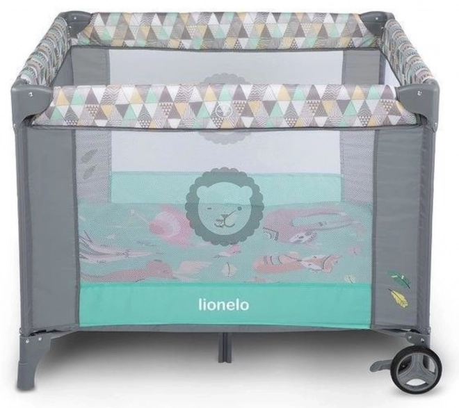 LIONELO Dětská ohrádka Fie – Turquoise Scandi