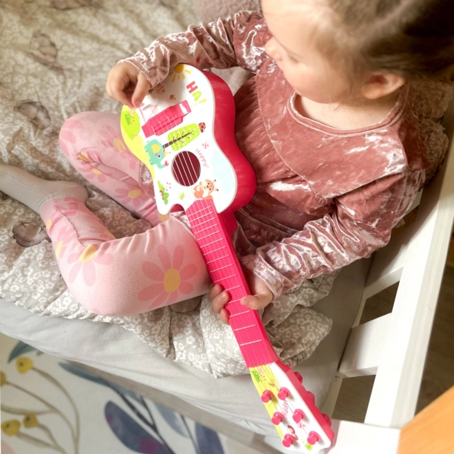 Woopie akustická kytara pro děti růžová 55 cm